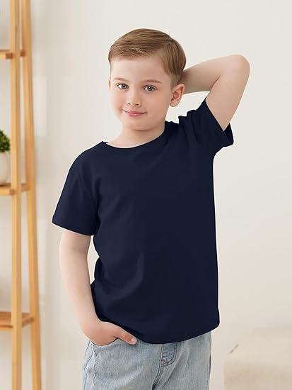5 Pack Boys Short Sleeve Shirts for Boys