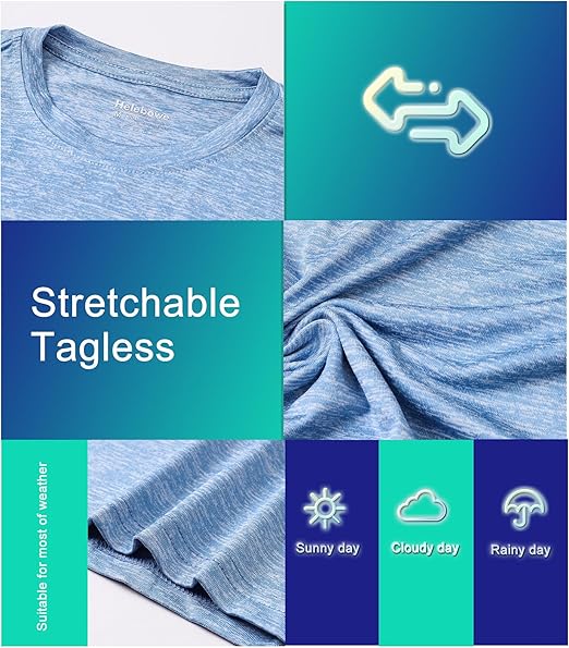 Quick Dry Short Sleeve Youth Performance Activewear T-Shirt for Kids