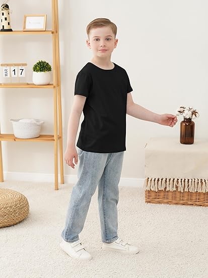 5 Pack Boys Short Sleeve Shirts for Boys