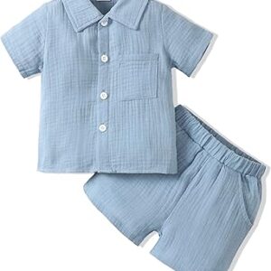 Summer Outfits Cotton Short Sleeve T-Shirt Dinosaurs Shorts