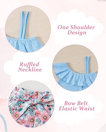 Toddler Girl Clothes Off Shoulder Tank Top Ruffle Halter Shirt